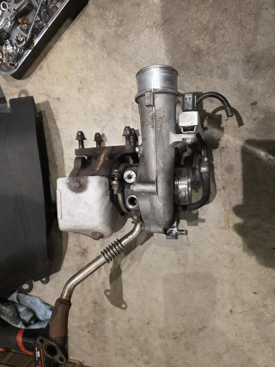 Turbo assembly out of the car, checked before install